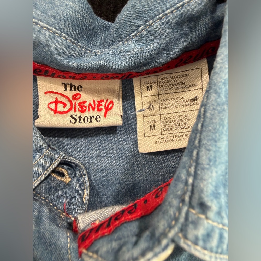 DISNEY Vintage Winnie the Pooh Denim Jean Button Up- Size M - Picture 6 of 6